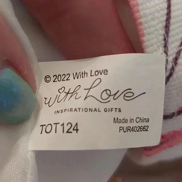 NWOT WITH LOVE FLORAL BLESSED HOBO BAG WITH ROPE HANDLES - Picture 7 of 11